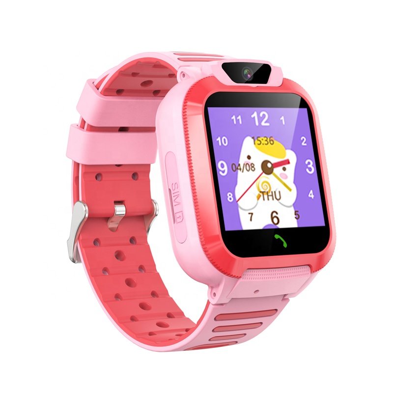 Kids Smartwatch with Sim GPS Tracker Camera 4G Video Call 1.44" Touch Screen Calculator Children Wrist Watch Cartoon W11